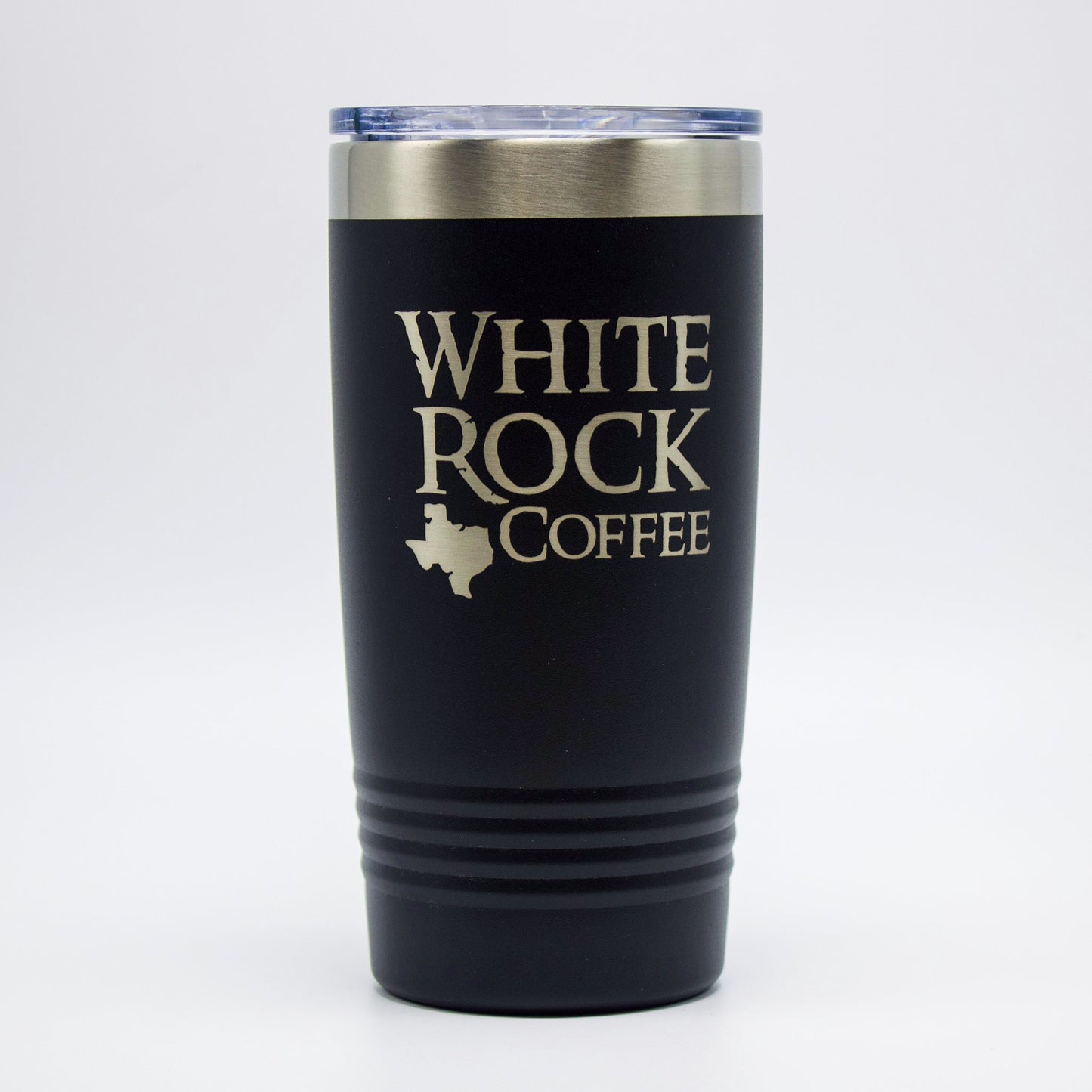 Insulated 20oz Tumbler (Black) - White Rock Coffee