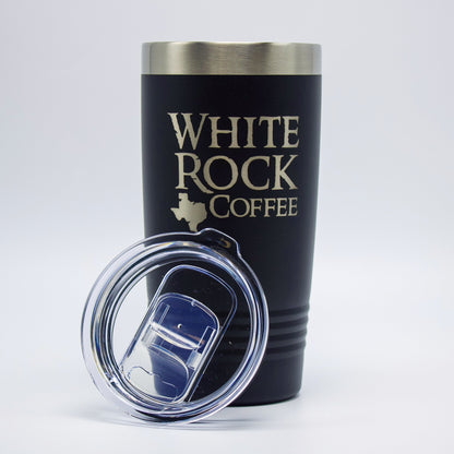 Insulated 20oz Tumbler (Black) - White Rock Coffee