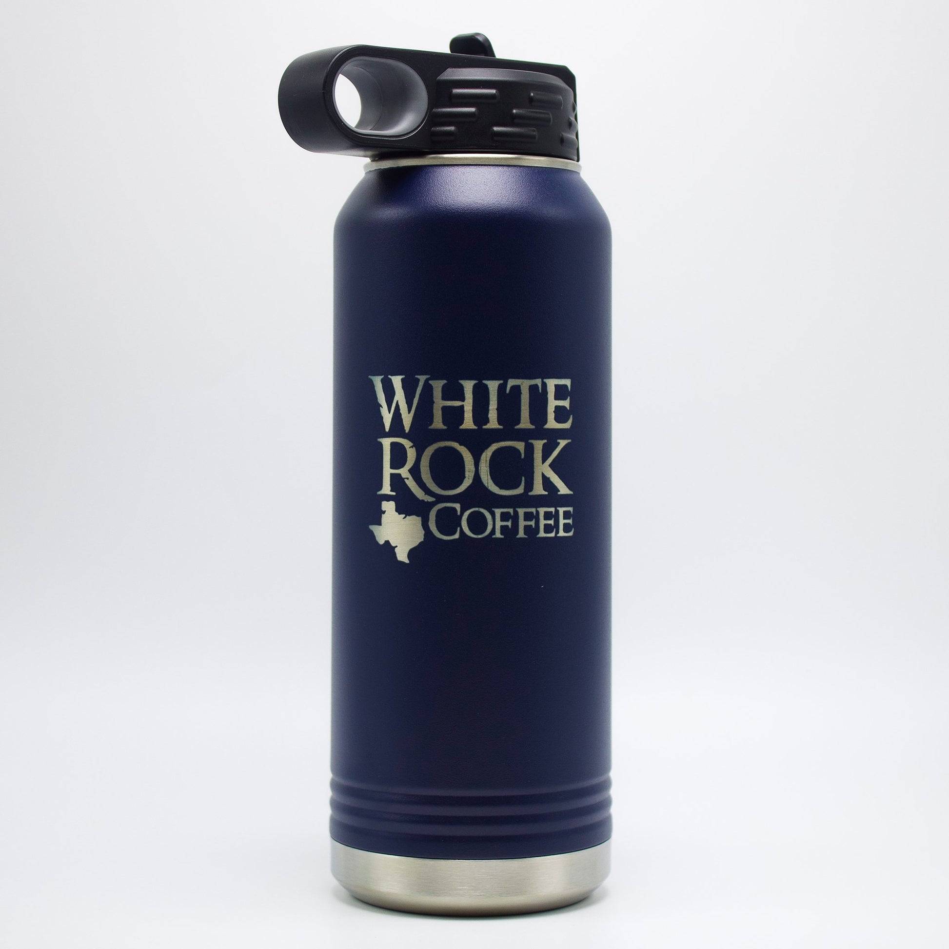 Water Bottle 32oz (Navy) - White Rock Coffee