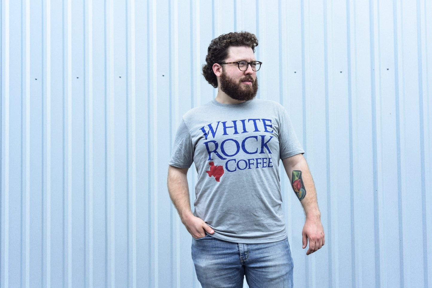 White Rock Coffee Gray Core Collection T-Shirt - White Rock Coffee