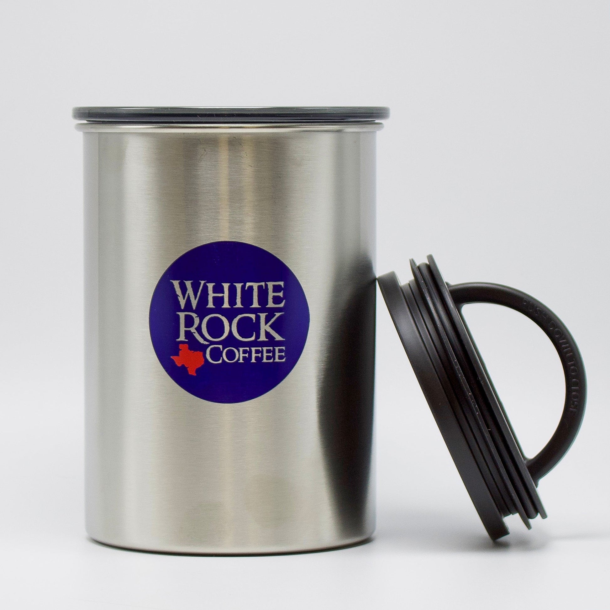 WRC Branded Airscape Canister (Brushed Steel) - White Rock Coffee