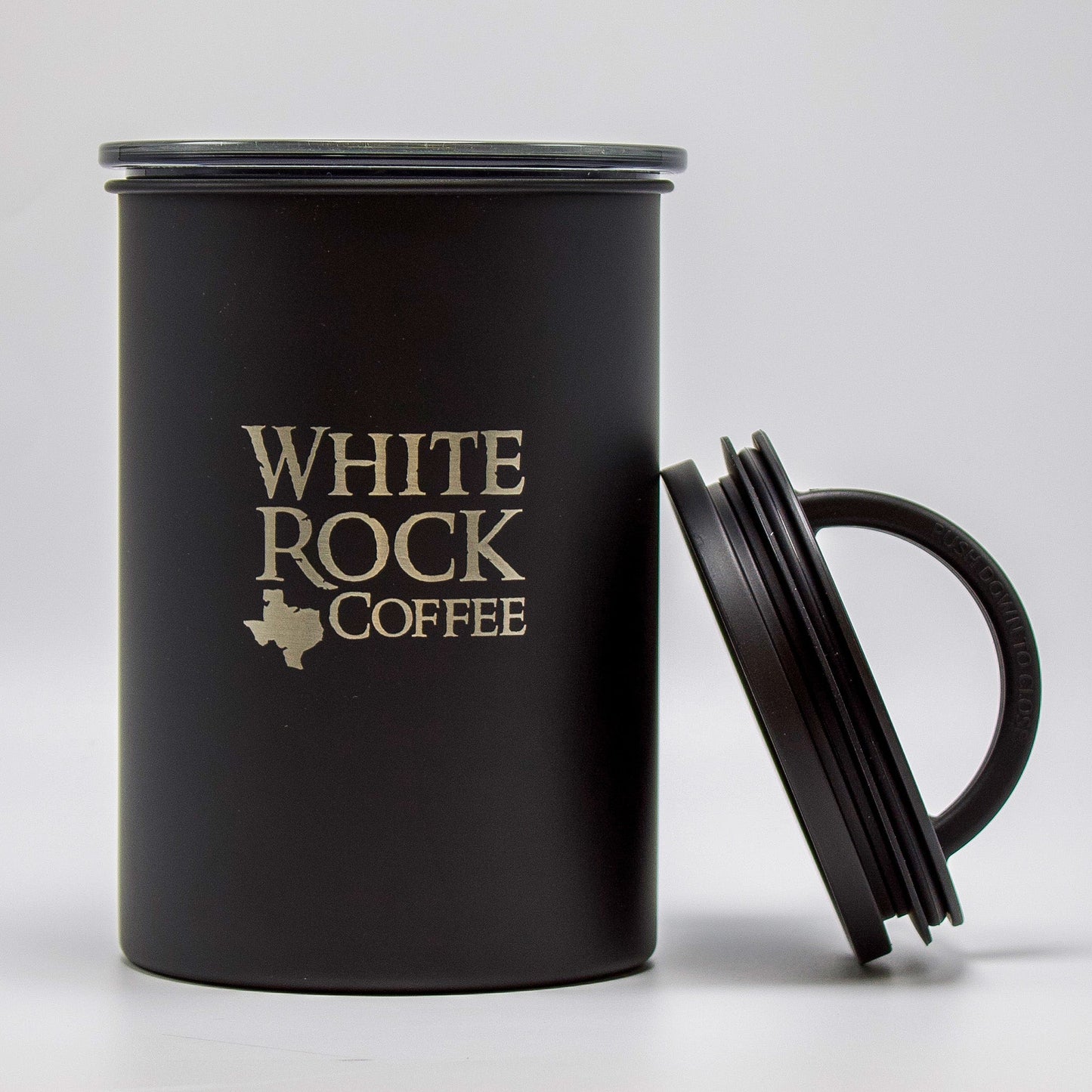 WRC Branded Airscape Canister (Matte Black) - White Rock Coffee