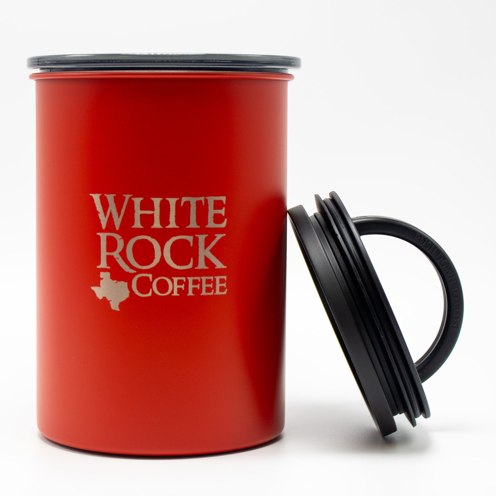 WRC Branded Airscape Canister (Matte Red) - White Rock Coffee