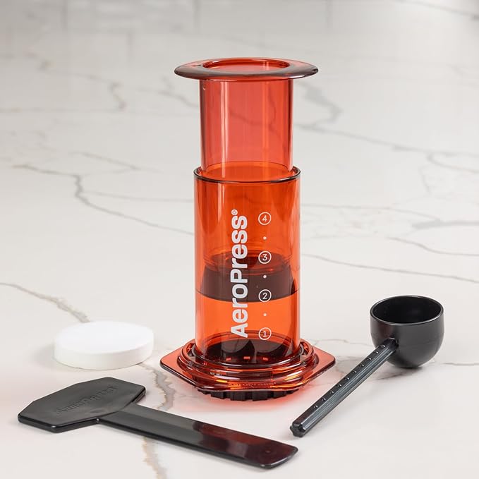 AeroPress Clear Red Coffee Press