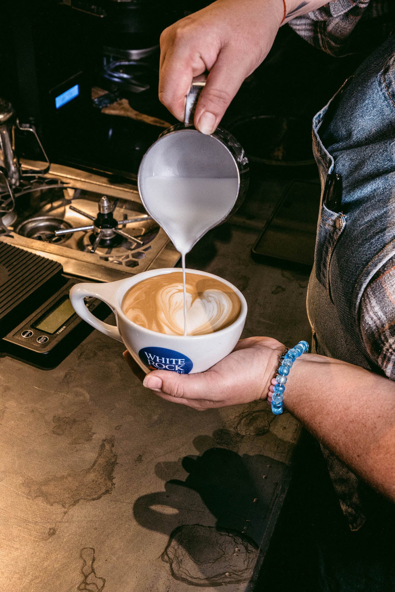White Rock Coffee Preston Center Latte Art