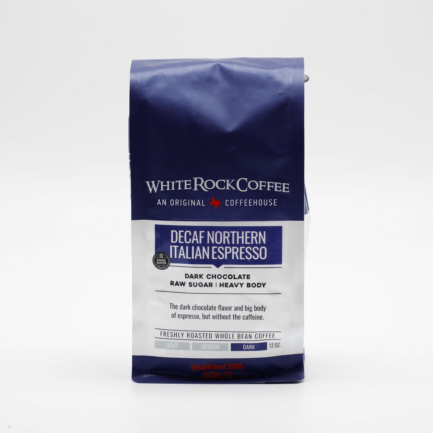 Decaf Northern Italian Espresso - White Rock Coffee