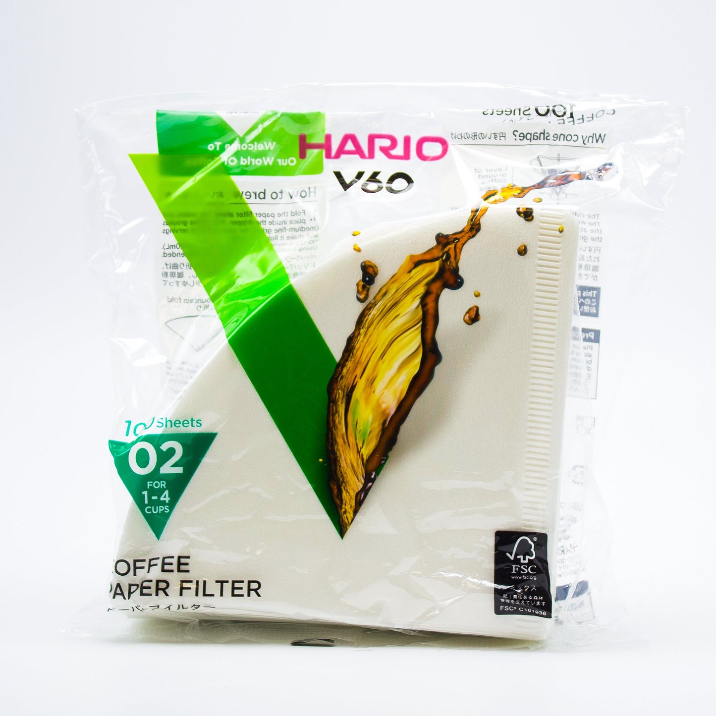 Hario V60 Coffee Filter [100 count] - White Rock Coffee