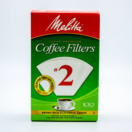 Melitta #2 Coffee Filters (100 Count) - White Rock Coffee