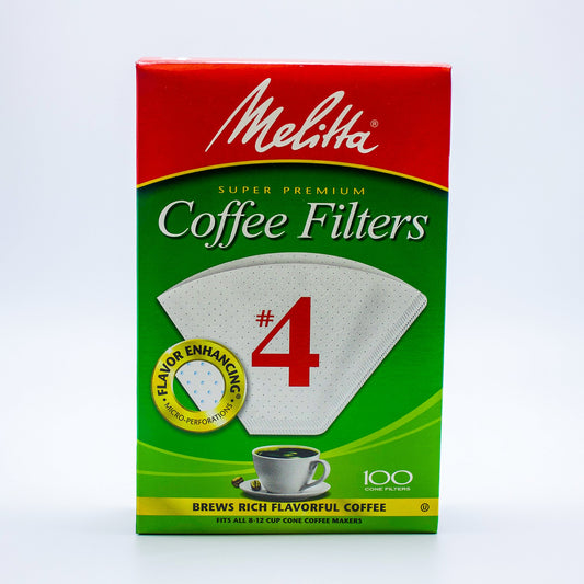 Melitta #4 Coffee Filters (100 Count) - White Rock Coffee