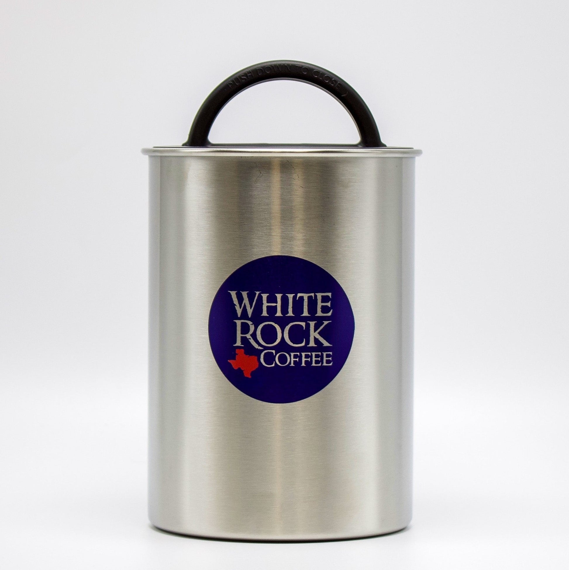 WRC Branded Airscape Canister (Brushed Steel) - White Rock Coffee