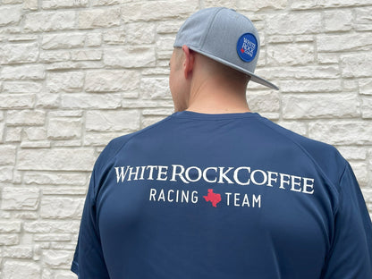 WRC Navy Racing Team Performance Short Sleeve Shirt - White Rock Coffee