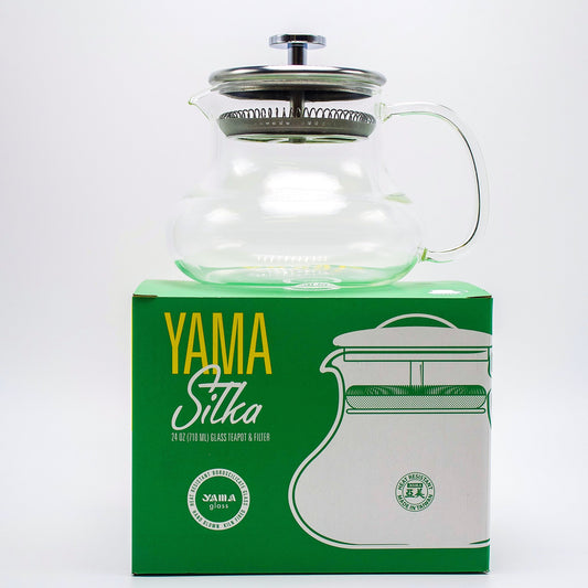 Yama 12oz Glass Sitka Teapot - White Rock Coffee
